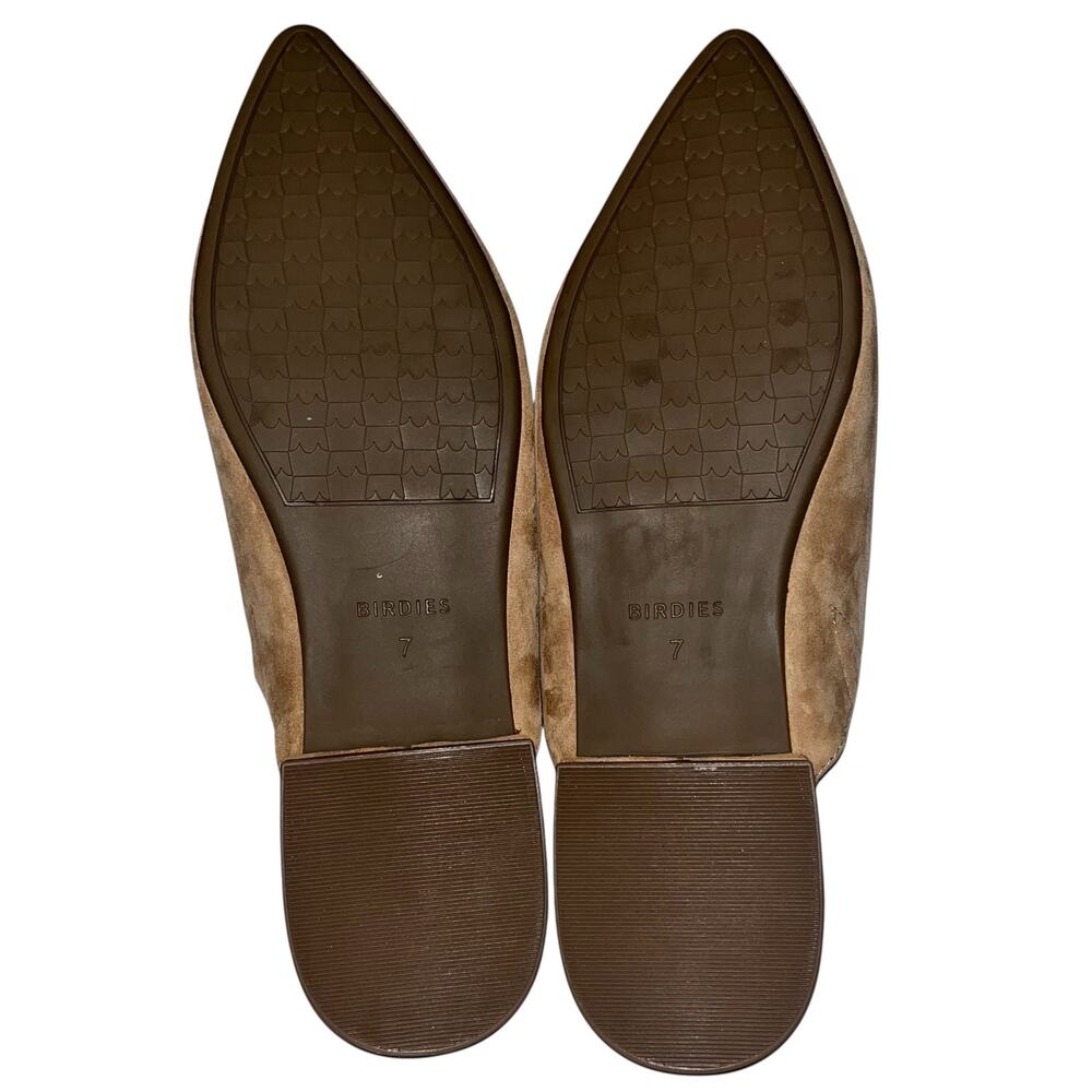 Birdies “The Lark” Suede Mule Slides – Golden Oak (Tan) Size 7 - Picture 8 of 11
